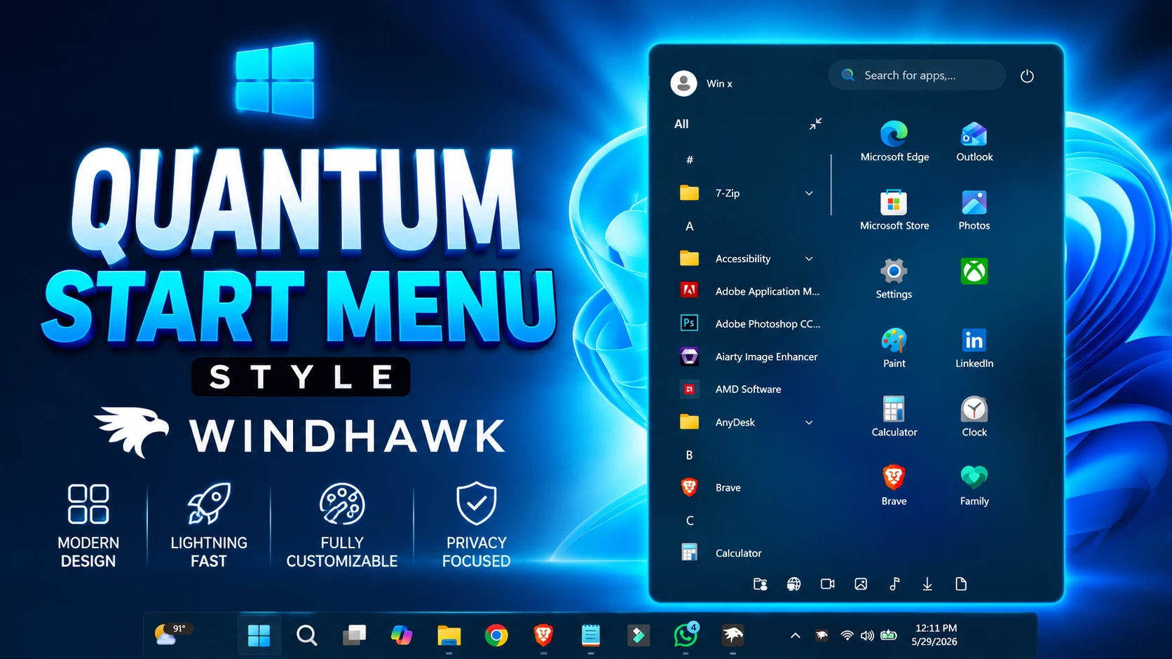 Quantum Start Menu Style