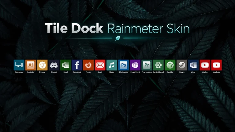 Tile Dock Rainmeter Skin 2 Tile Dock Rainmeter Skin