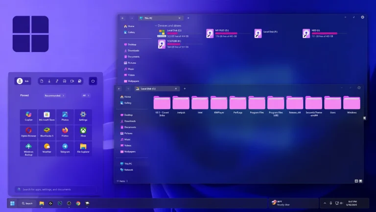 Orchid Theme for Windows 11 – Modern UI Customization 1 Orchid Theme for Windows 11 – Modern UI Customization