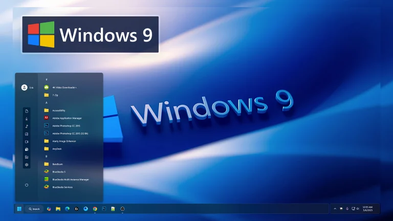 Windows 9 Start Menu Style