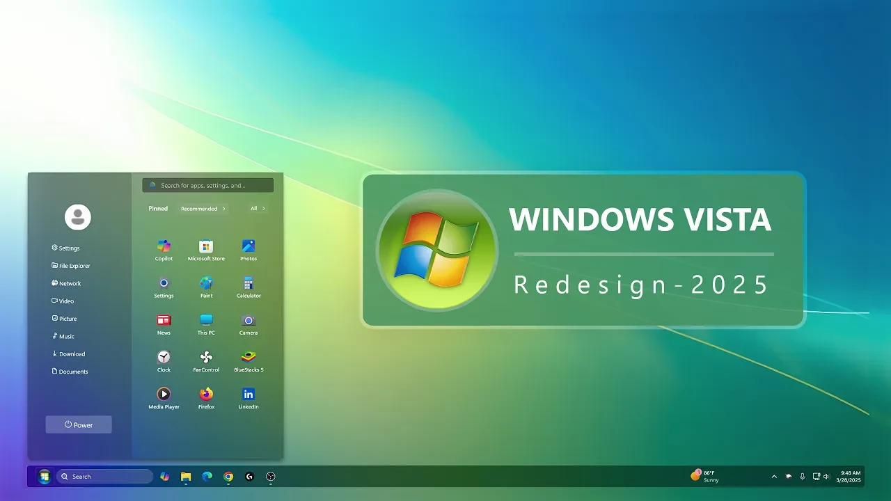 Windows Vista Start Menu Style 2025 1 Windows Vista Start Menu Style 2025