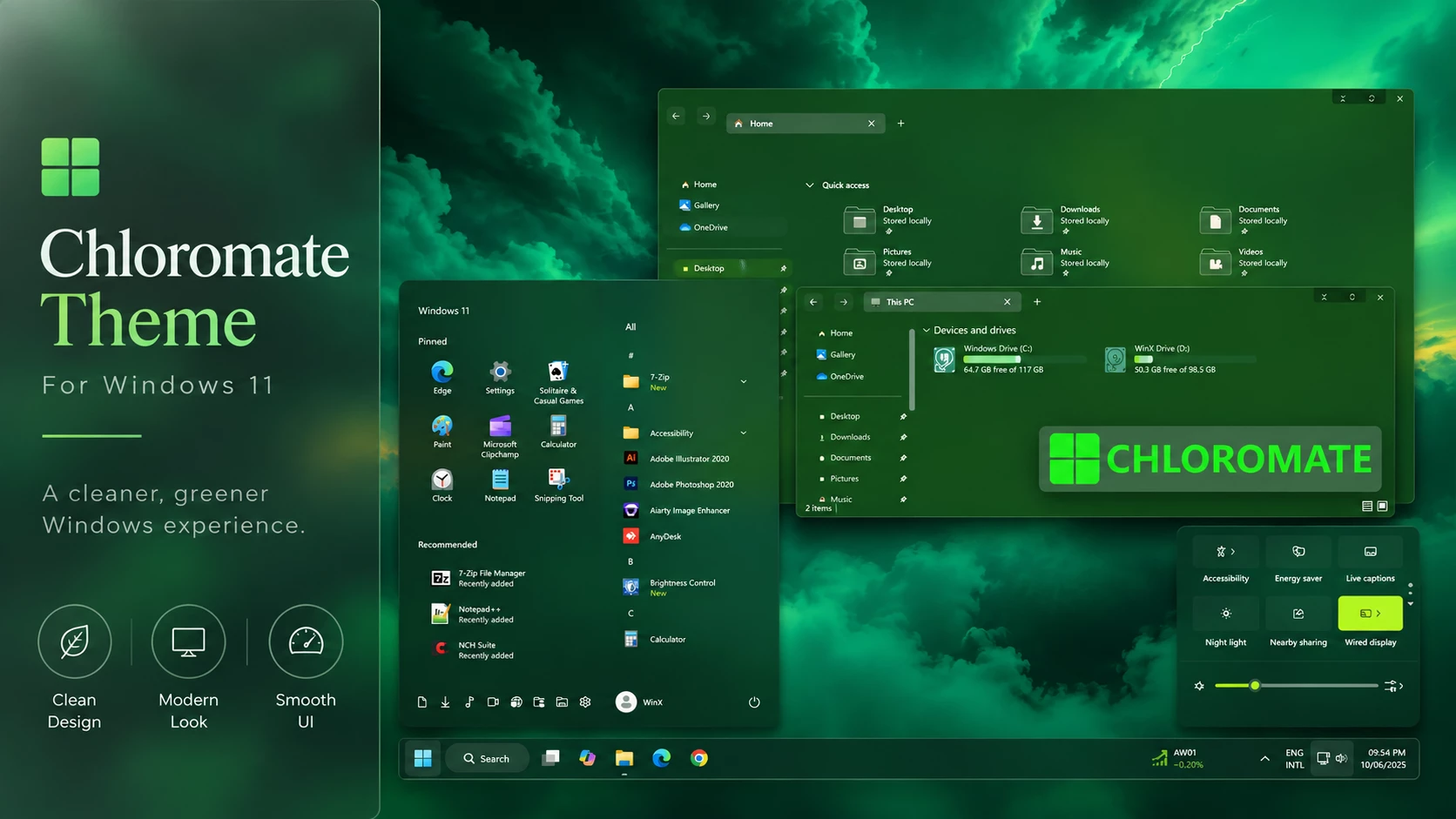 Chloromate Theme For Windows 11 1 Chloromate Theme For Windows 11