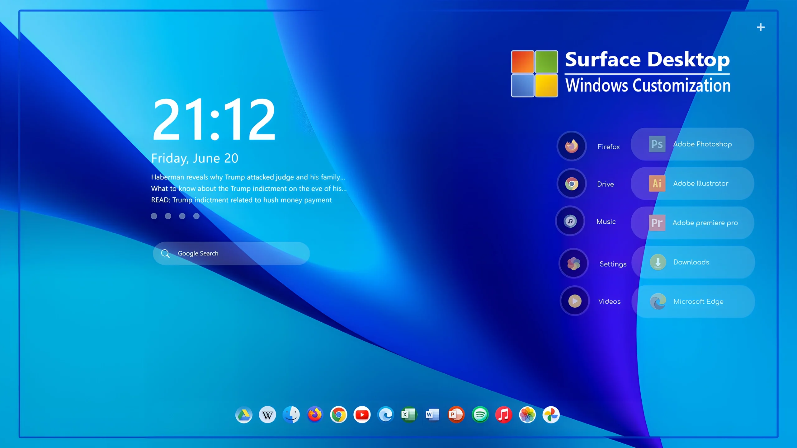 Surface Skin For Rainmeter 1 Surface Skin For Rainmeter