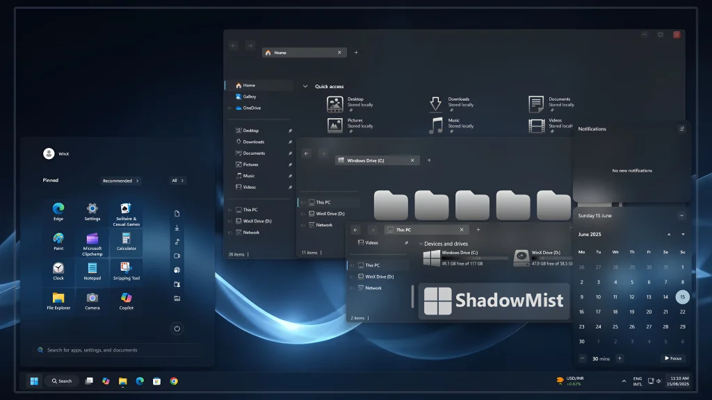 Shadow Mist Theme For Windows 11 - Link Vegas Theme