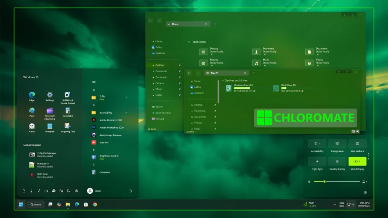 Chloromate Theme For Windows 11