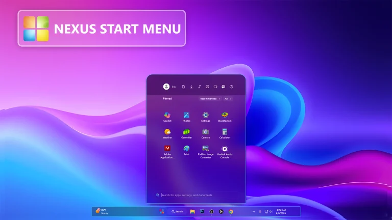 Nexus Start Menu Style For Windows 11