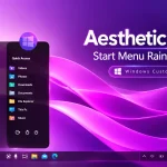 Aesthetic Glass Start Menu Rainmeter Skin