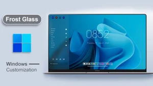 Frost Glass V4 Rainmeter Skin