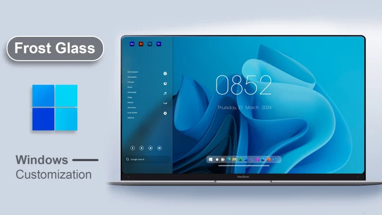 Frost Glass V4 Rainmeter Skin