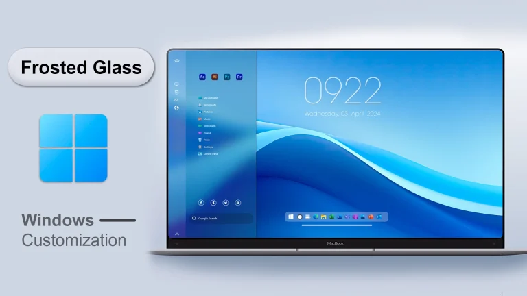 Frosted Glass Rainmeter Skin v6