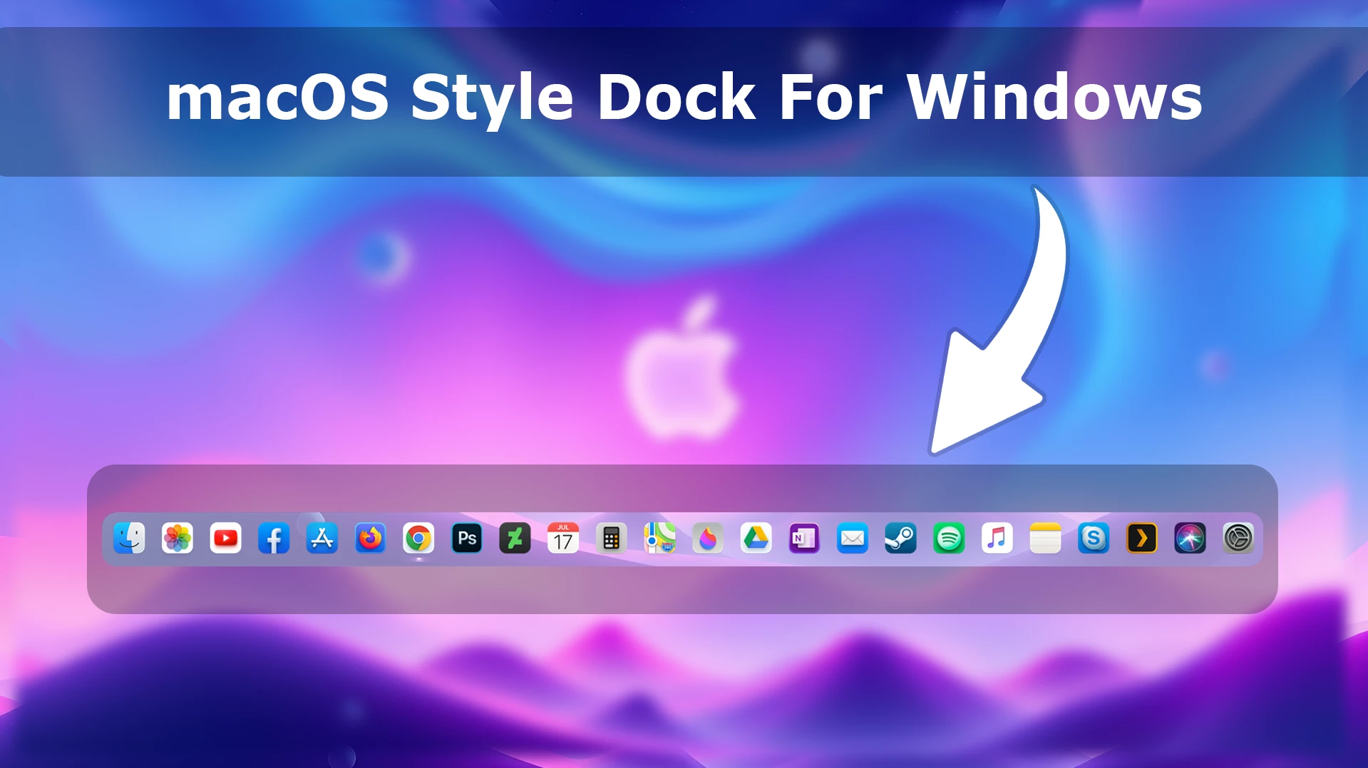 How to install MacOS Style Dock On Windows