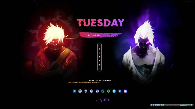 Naruto Rainmeter Skin
