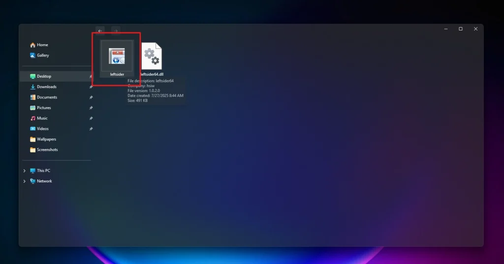 How to Use LeftSider on Windows 2 Screenshot 2025 07 29 094438