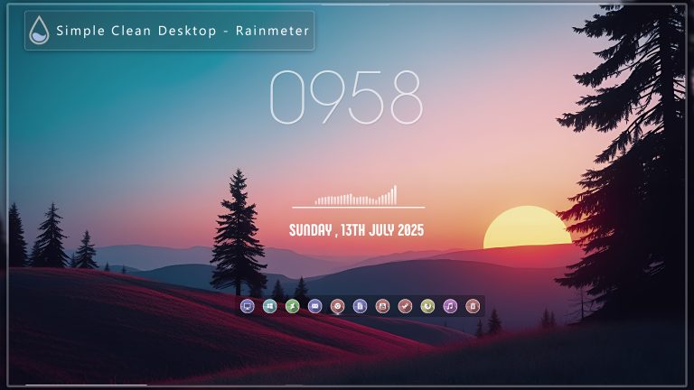 Simple Clean Rainmeter Suite
