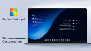 Surface Rainmeter Skin V2