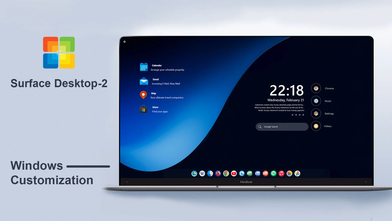 Surface Rainmeter Skin V2 1 Surface Rainmeter Skin V2