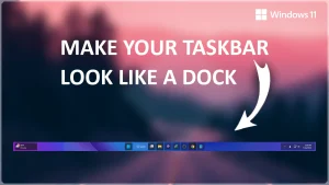 Dock Style Taskbar Windhawk