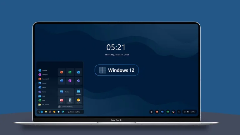 Windows 12 Sun Valley Rainmeter Skin
