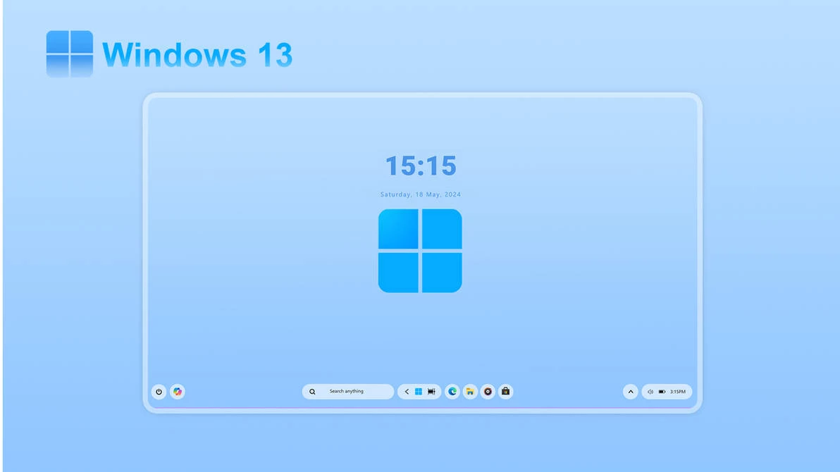 Windows 13 Light Rainmeter Skin 1 Windows 13 Light Rainmeter Skin