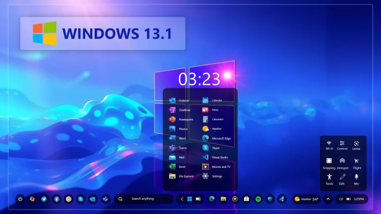 Windows 13 Start Menu Style For Rainmeter