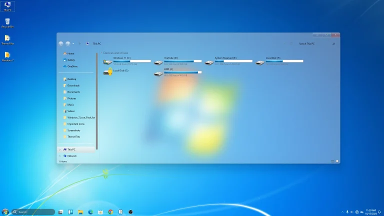 Windows 7 Theme For Windows 11
