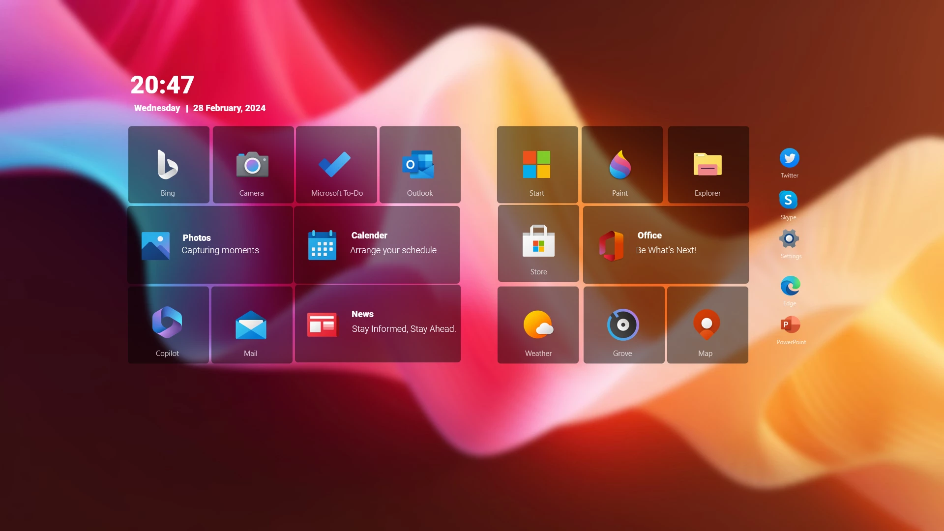Windows 8 Remastered Rainmeter Skin 1 Windows 8 Remastered Rainmeter Skin