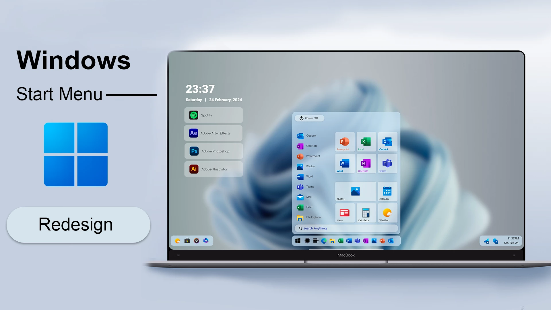 Windows Start Menu Redesign Rainmeter Skin 1 Windows Start Menu Redesign Rainmeter Skin