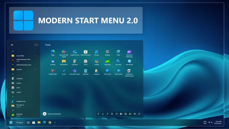 Modern Start Menu Style 2.0 for Windhawk