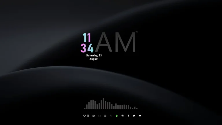 Dark Minimalism Rainmeter Suite