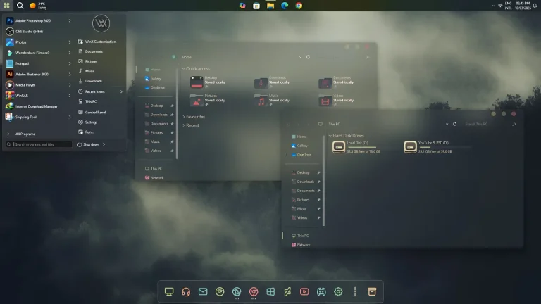 Everforest Theme for Windows 11