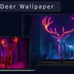4k Flame Deer Wallpapers