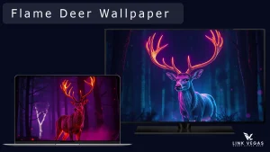 4k Flame Deer Wallpapers