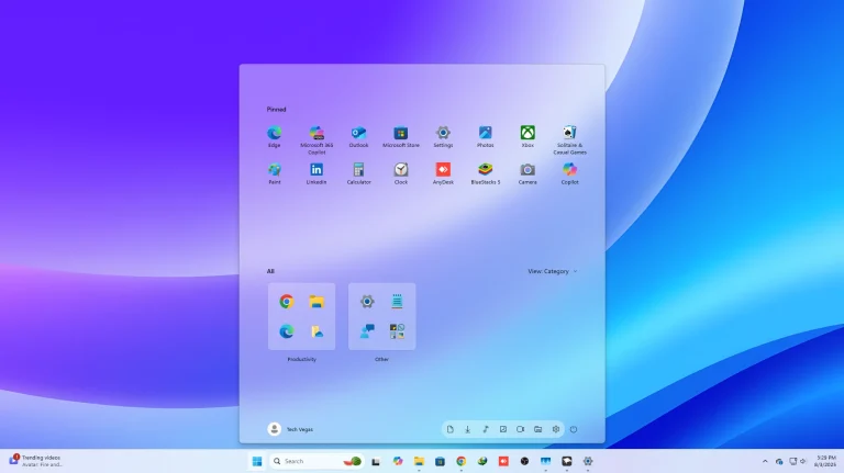 Translucent Start Menu Style Windows 11 25H2
