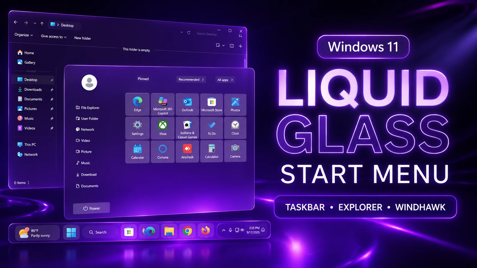 New Liquid Glass Start Menu Style For Windows 11 1 New Liquid Glass Start Menu Style For Windows 11