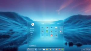 Liquid Glass Start Menu Style 1 Liquid Glass Start Menu Style