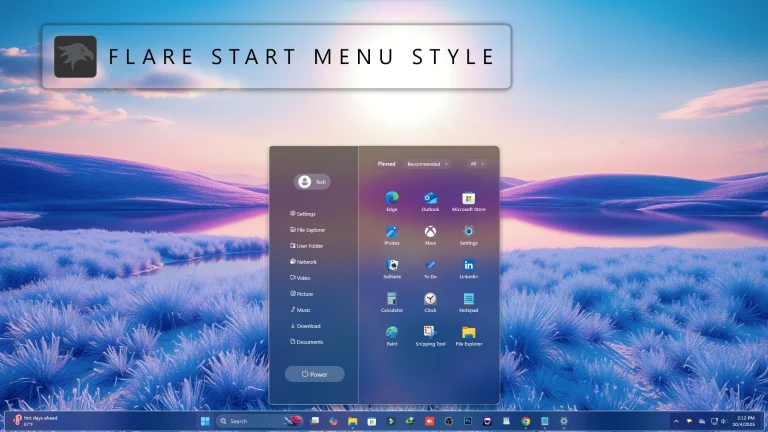 Flare Start Menu Style