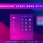 Gradient Start Menu Style