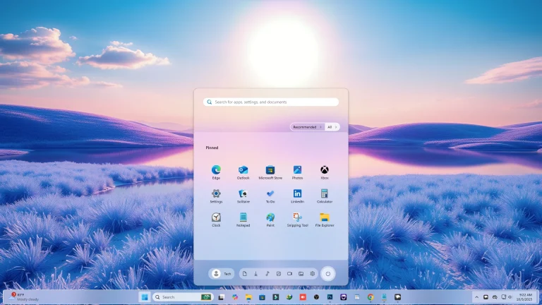 Mid Aero Start Menu