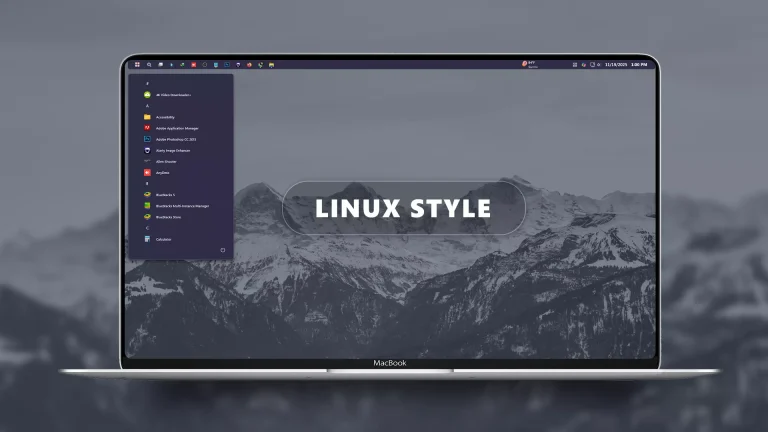 Linux Night Start Menu & Taskbar 9 Linux Night Start Menu & Taskbar