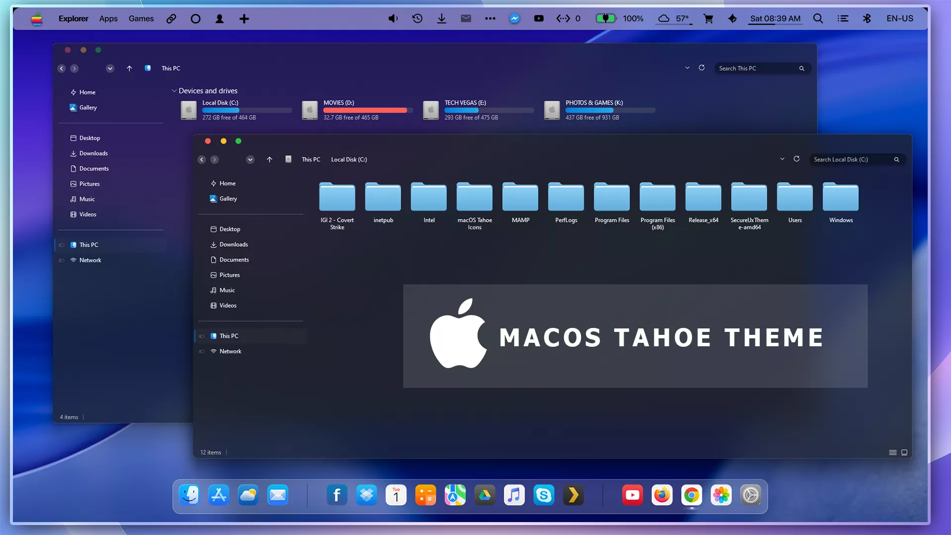 macOS Tahoe Theme For Windows 11