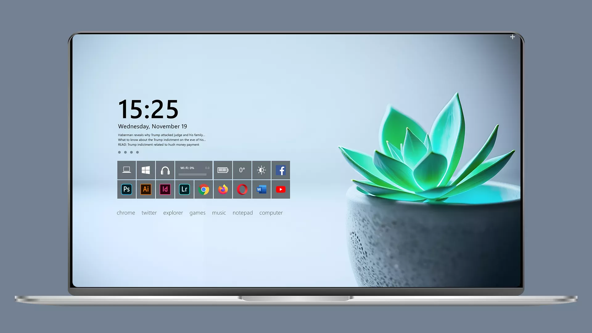 Minimal Clean Pro Rainmeter Skin