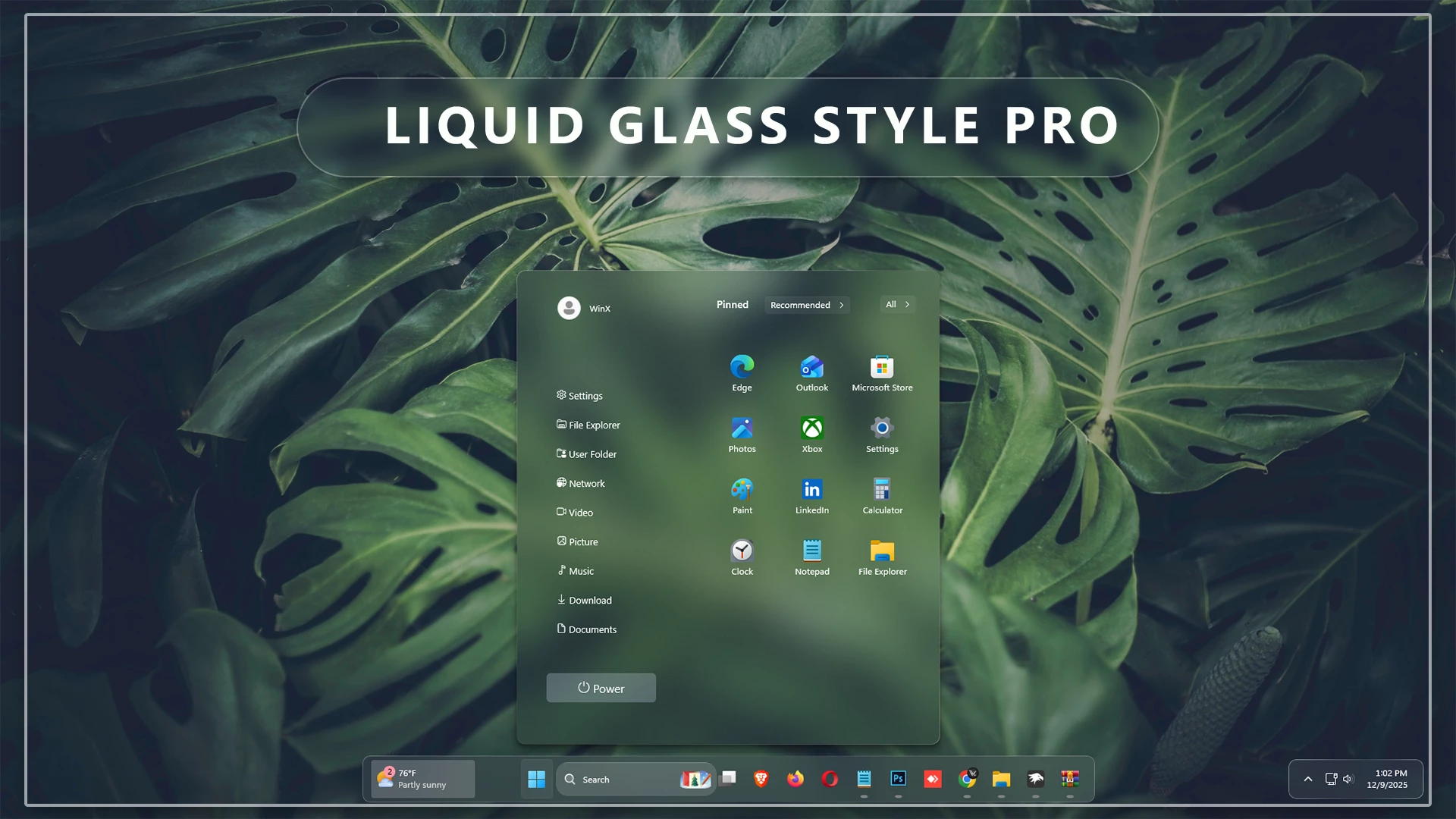 Liquid Glass Pro Start Menu Mods 1 Liquid Glass Pro Start Menu Mods