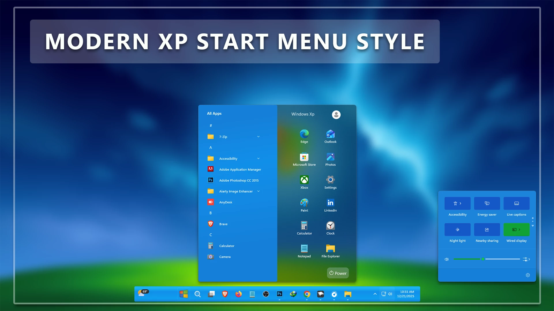 Modern Xp Start Menu Style 1 Modern Xp Start Menu Style