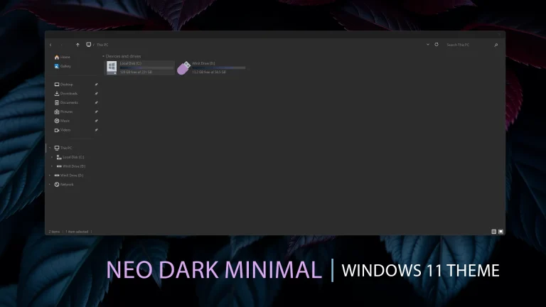 Neo Dark Minimal Theme For Windows 11 3 Neo Dark Minimal Theme For Windows 11