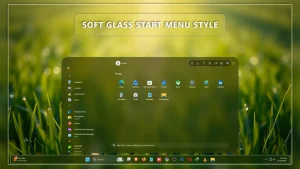 Soft Glass Start Menu Style