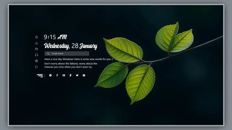 Elegant Desktop 2.0 ( Rainmeter Skin )
