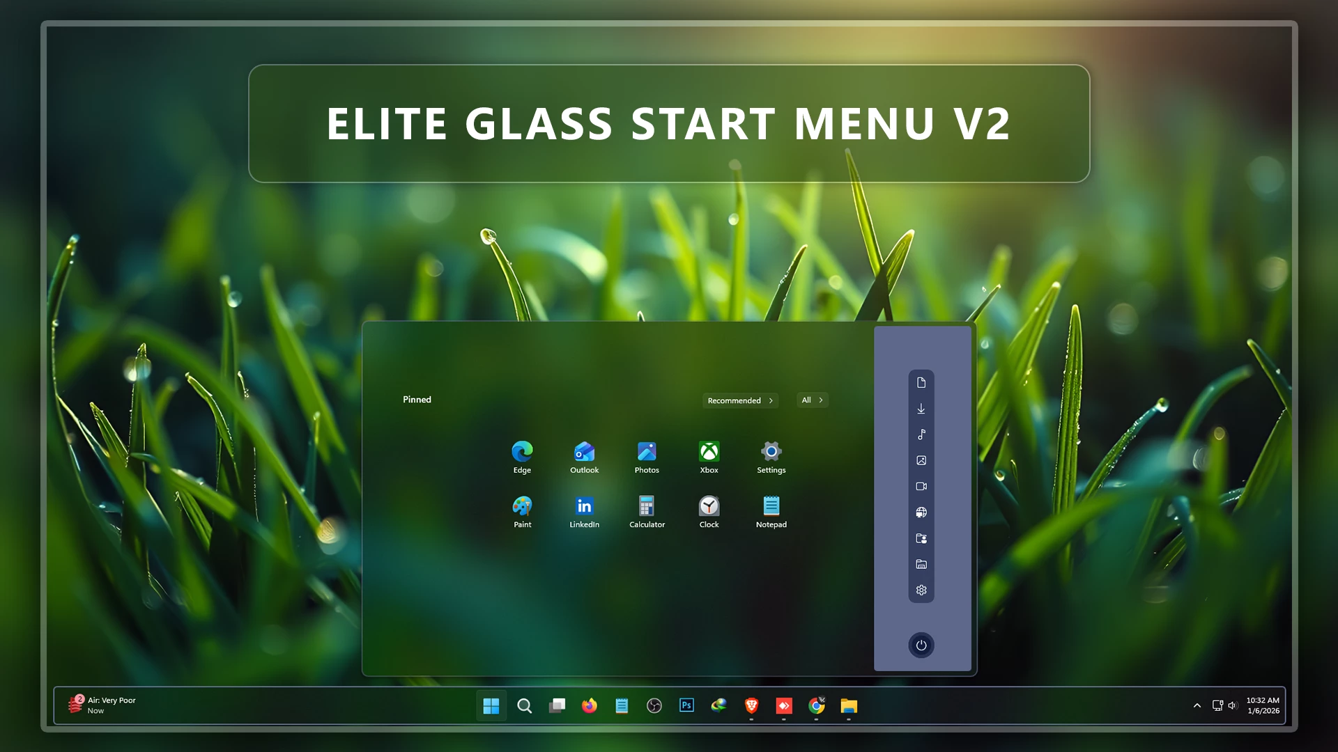 Elite Glass Start Menu Style V2 1 Elite Glass Start Menu Style V2