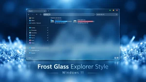 Frosted glass Explorer For Windows