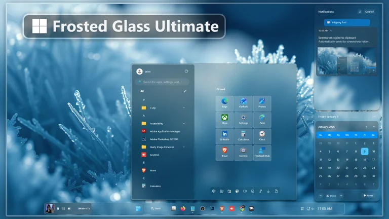 Frost Glass Ultimate Start Menu Style 9 Frost Glass Ultimate Start Menu Style