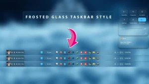 Frost Glass Ultra Taskbar Style